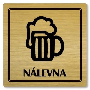 Nálevna, 100x100mm, zlatá, Utah